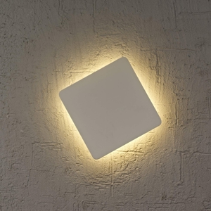 Applique quadrato bianco led 12w 3000k design moderna