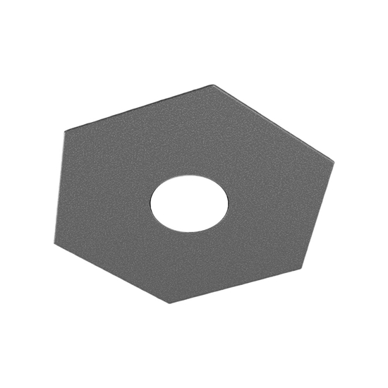 Toplight hexagon plafoniera esagonale grigio antracite