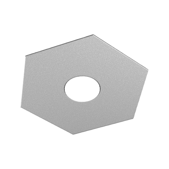 Top light hexagon plafoniera esagonale grigio moderna