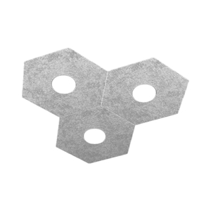 Toplight hexagon plafoniera moderna per cucina argento