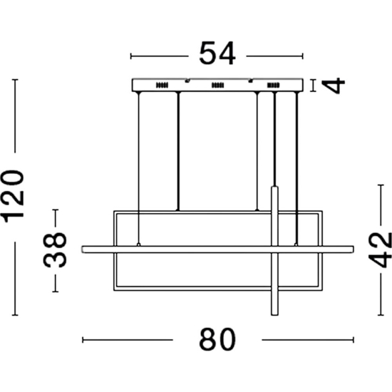 Lampadario design geometrico nero dimmerabile per cucina moderna