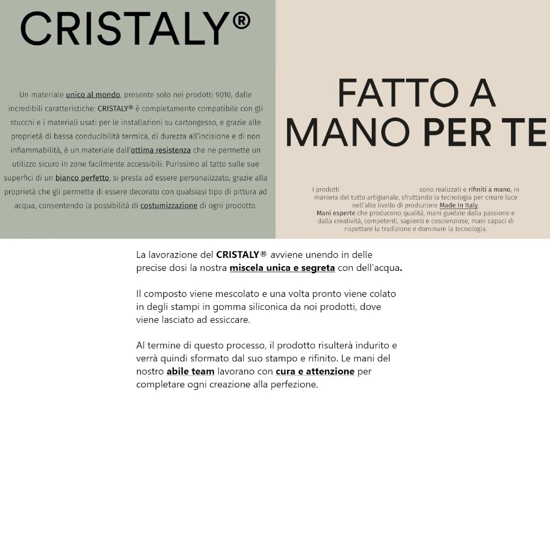 Faretto da soffitto cilindro gesso cristaly pitturabile