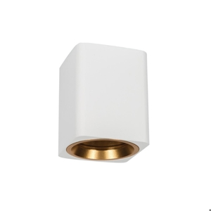 Faretto led da soffitto squadrato bianco oro