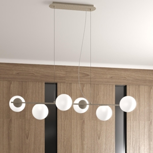 Lampadario a sospensione per soggiorno moderno sabbia top light boomerang