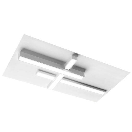 Portafaretto di gesso da incasso sforzin magnesia per controsoffitto 24w 3000k