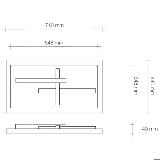 Portafaretto di gesso da incasso sforzin magnesia per controsoffitto 24w 3000k