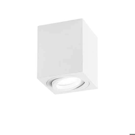 Gea luce notus faretto led bianco da soffitto orientabile