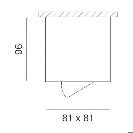 Gea luce notus faretto led bianco da soffitto orientabile