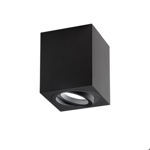 Faretto da soffitto nero cubo luce orientabile gea luce