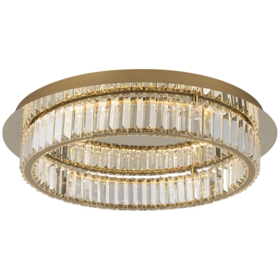 Plafoniera oro di cristallo led 40w 3500k per salone