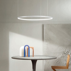 So soel 80 bianco ondaluce lampadario cerchio led moderno