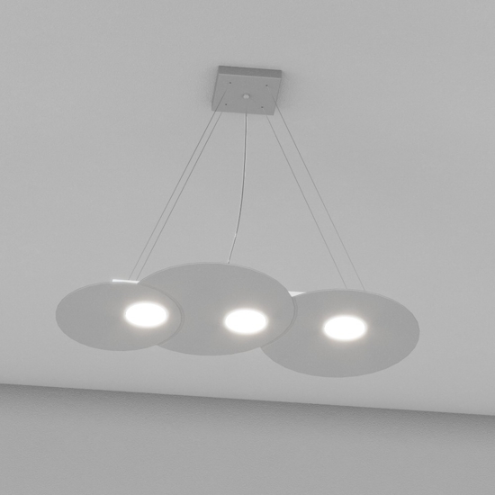 Lampadario per cucina moderna toplight cloud grigio