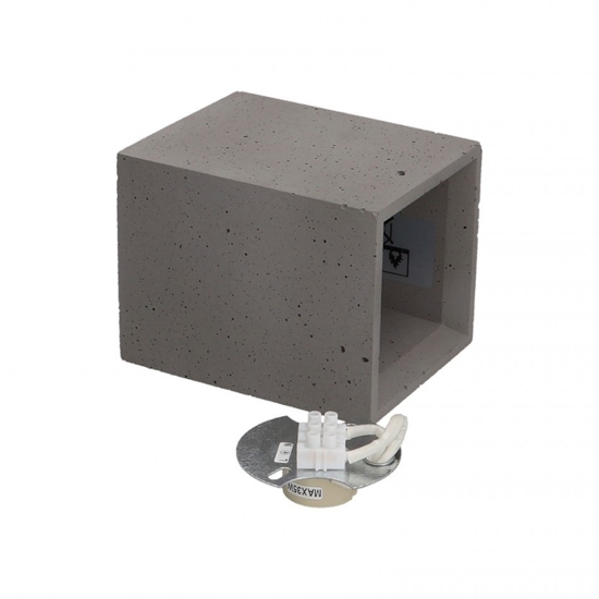 Faretto led cubo di cemento grigio da soffitto gu10