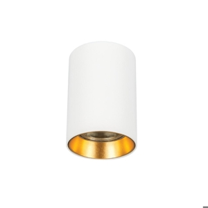 Faretto led da soffitto cilindro bianco oro