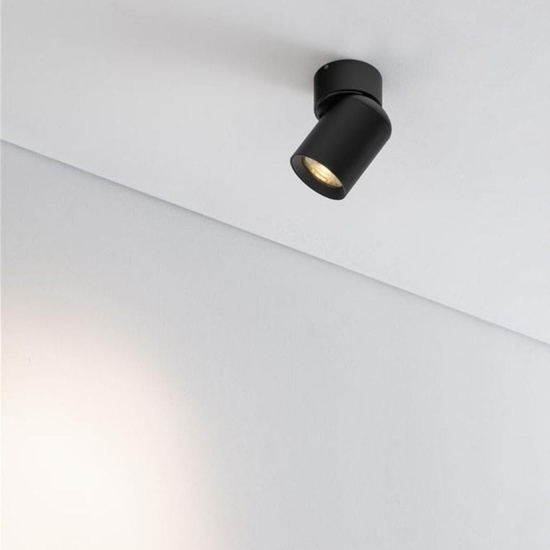 Faretto orientabile da soffitto nero