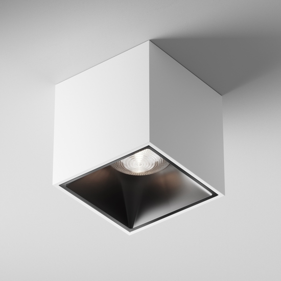 Faretto led 12w 4000k da soffitto cubo squadrato