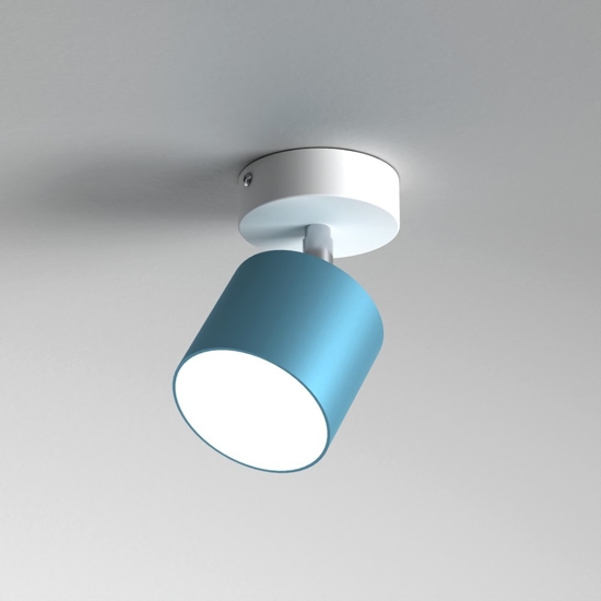 Faretto orientabile led da soffitto celeste per cameretta