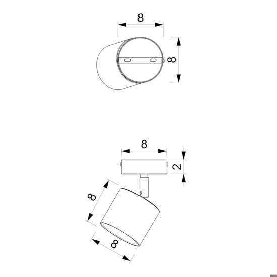 Faretto orientabile led da soffitto celeste per cameretta