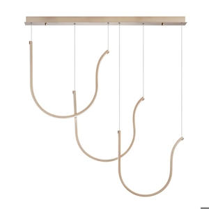 Ondaluce arqua 3r so oro lampadario moderno led design