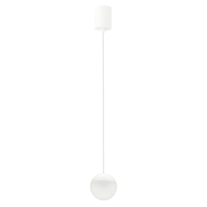 Lampada pendente per camera da letto sfera bianca led 10w 3000k