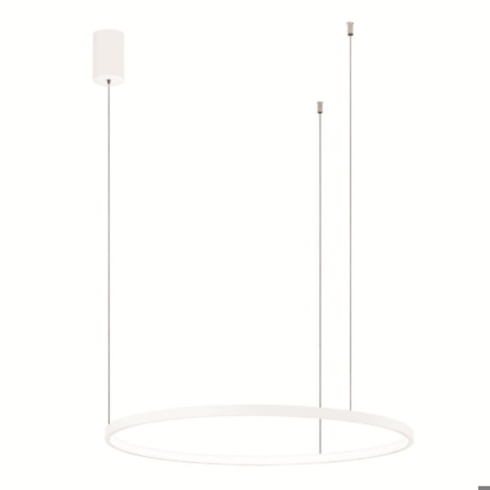 Lampadario so soel 60 bianco ondaluce cerchio led moderno