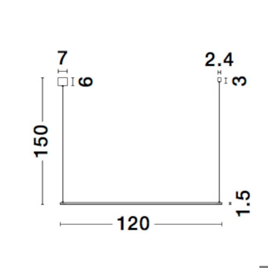 Lampadario da tavolo cilindro moderno nero led 3000k