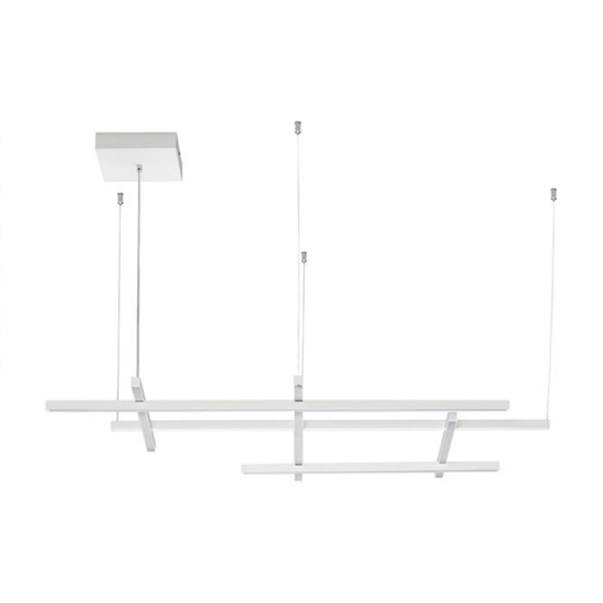 Lampadario design moderno bianco led 3000k per soggiorno