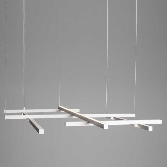 Lampadario design moderno bianco led 3000k per soggiorno