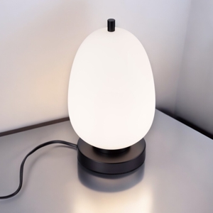 Lampada da comodino nera per camera da letto moderna