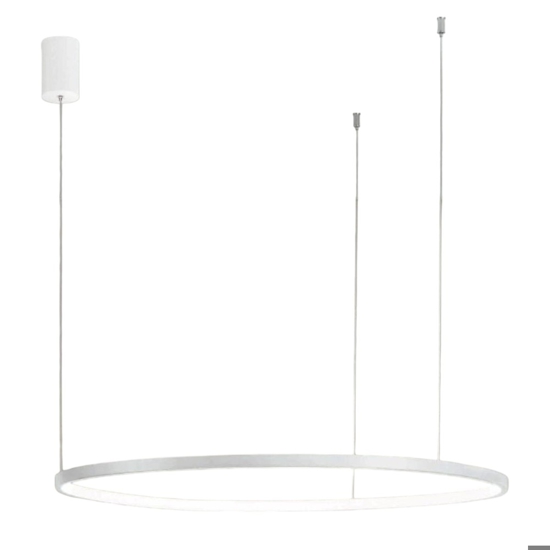 Ondaluce so soel 100 bianco lampadario moderno cerchioled