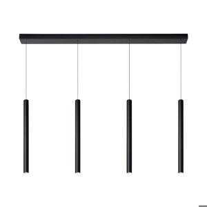 Lampadario led per tavolo pranzo cucina nero 16w 3000k