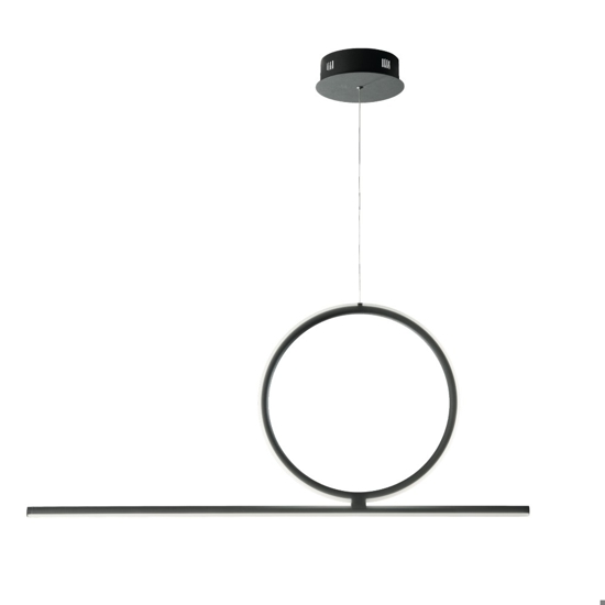 Ondaluce so acrobat 40 nero led 3000k lampadario moderno