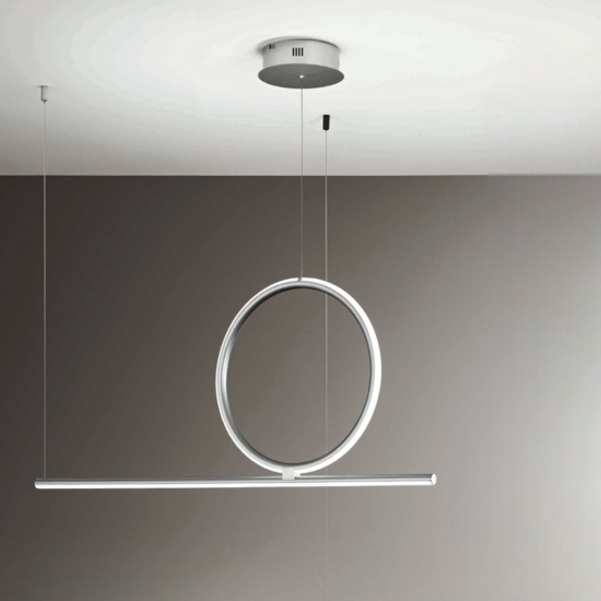 Ondaluce so acrobat 40 lampadario silver led 3000k 4000k design moderno