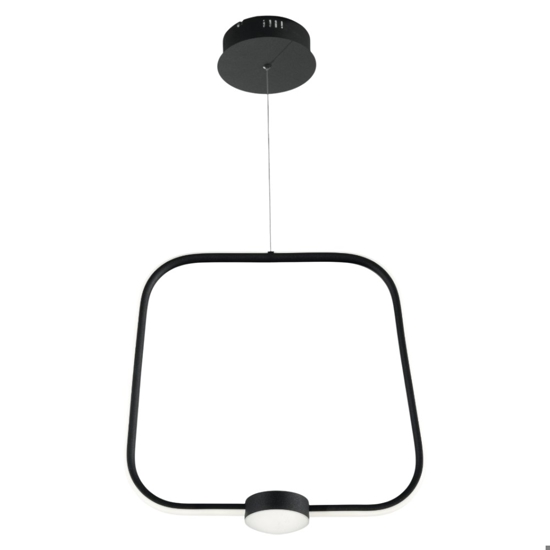 Ondaluce so alfa gr nero lampadario led per tavolo cucina moderna