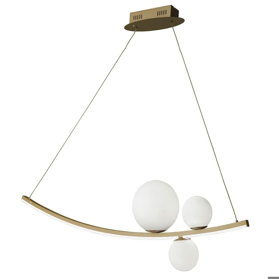 Ondaluce lampadario so altalena led 48w oro 4000k design moderno