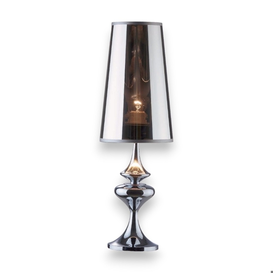 Alfiere tl1 small lampada da tavolo cromata ideal lux