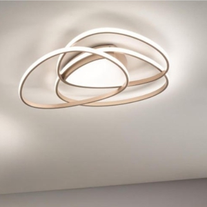 Ondaluce pl gr rose plafoniera led oro design moderna