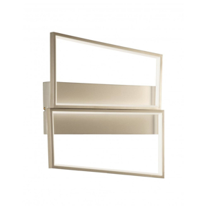 Square pl pc oro ondaluce plafoniera led design moderna