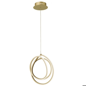 Ondaluce golden so 35 lampadario moderno oro led 28w 3000k