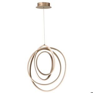 Lampadario ondaluce so golden 50 oro design moderno led