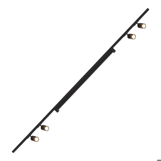 Sistema faretto a binario 200cm  nero led 40w 4000k