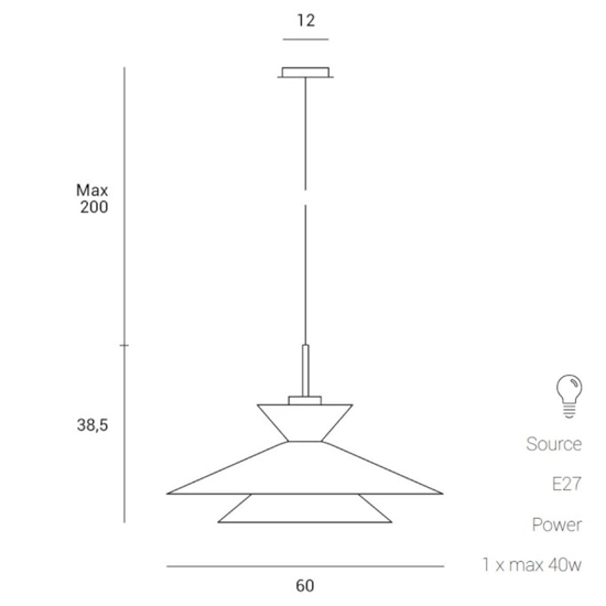 Lampadario celeste design moderno per cucina sforzin miloox kim