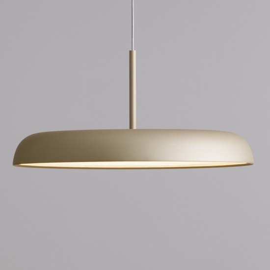 Lampadario a sospensione design led per cucina oro champagne