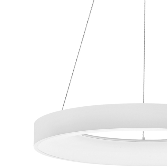 Lampadario cerchio led 3000k 4000k wireless bianco dimmerabile