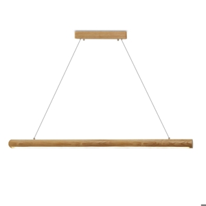 Lampadari a led cucina di legno frassino per tavolo da pranzo 22w 3000k