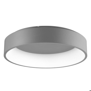 Plafoniera led 42w 3000k moderna cerchio grigio