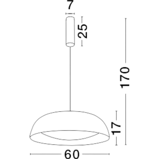 Lamnpadario led cupola nero rame per tavolo da pranzo cucina