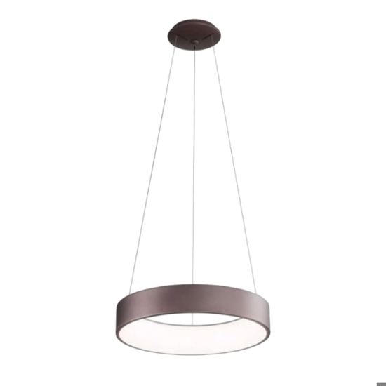 Affralux band diodi 80cm lampadario a sospensione cerchio marrone caffe