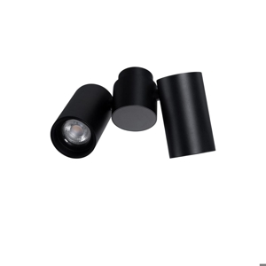 Faretti led nero da soffitto moderno 2 luci orientabili