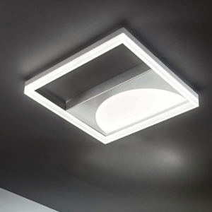 Ondaluce pl art silver gr plafoniera led moderna design